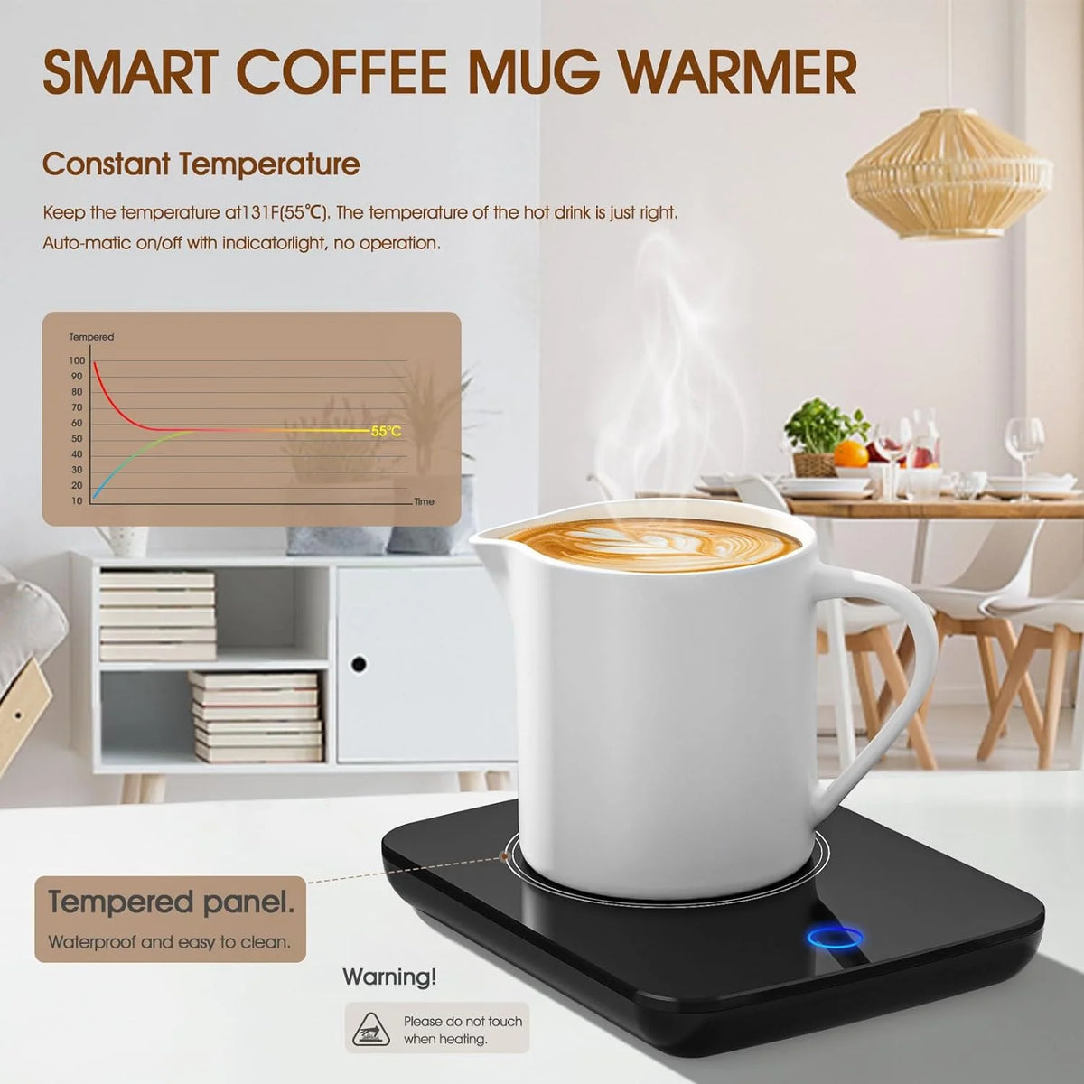 Black Electric Beverage Warmer Plate U876
