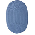 2' x 4' Berry Blue Reversible Oval Outdoor Area Rug S181