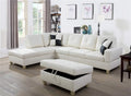 106.5'' Sectional Sofa with Storage Ottoman B6983