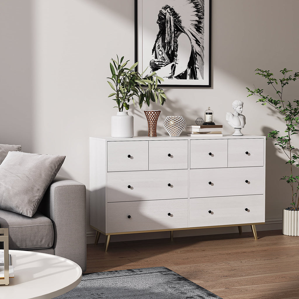 Black 8 Drawer Dresser Y6217