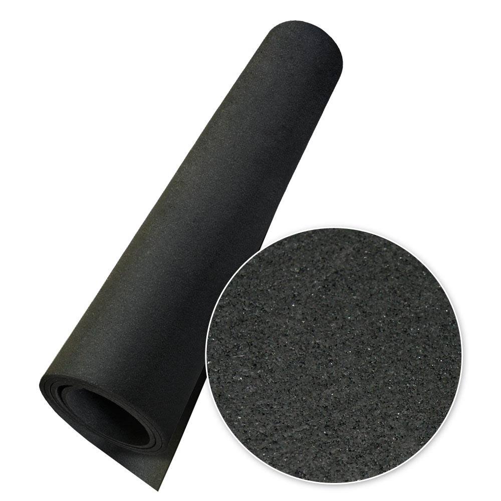 Black 3/8in x 4ft Rubber Flooring G682