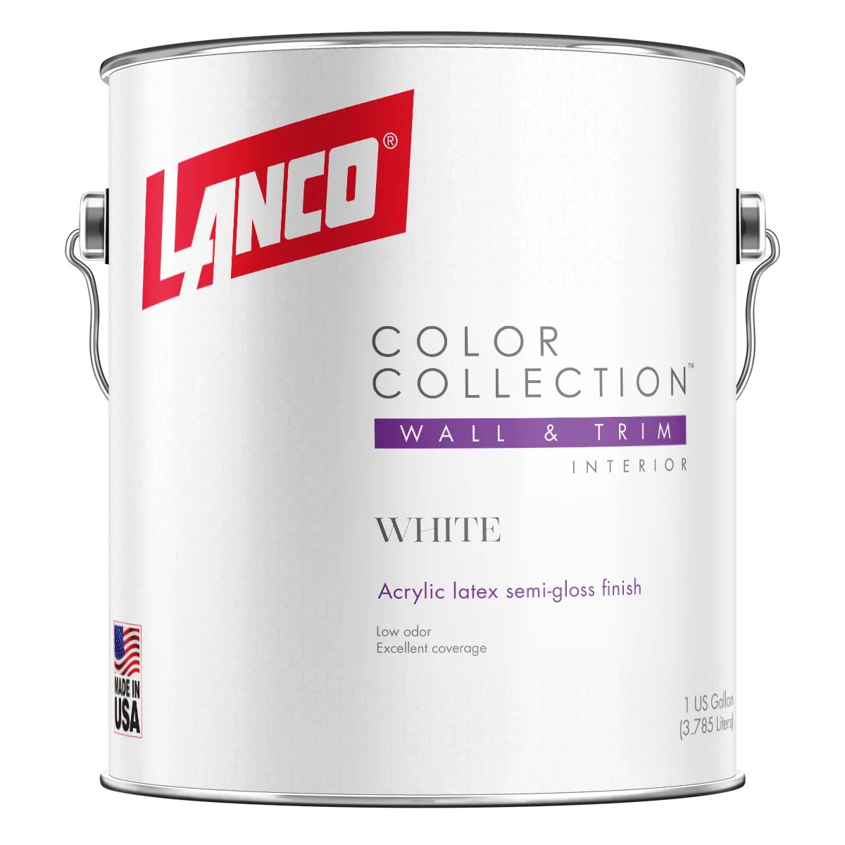 White Semi-Gloss Interior Wall & Trim Paint R497