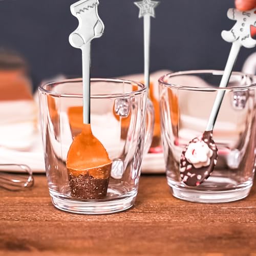 24 Pcs Stainless Steel Christmas Stirring Spoons S2678