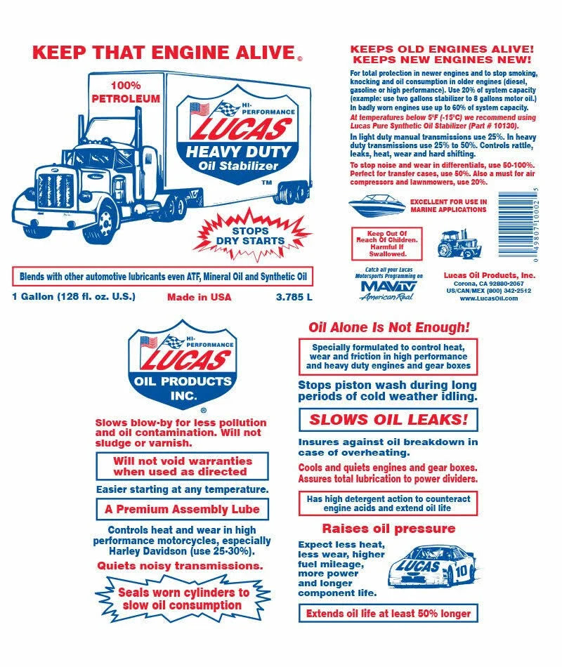 Heavy Duty Oil Stabilizer 5 Gal Pail U961