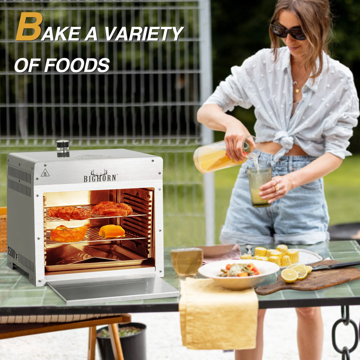 Portable Infrared Propane Gas Grill Stainless Steel Tabletop Grill U7802