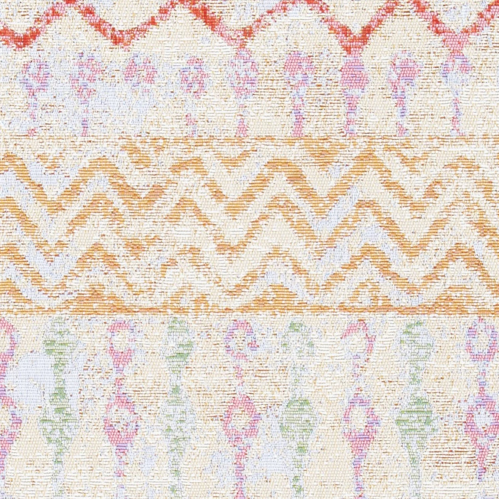 Gold Blue 8' x 10'5" Geometric Area Rug K33436