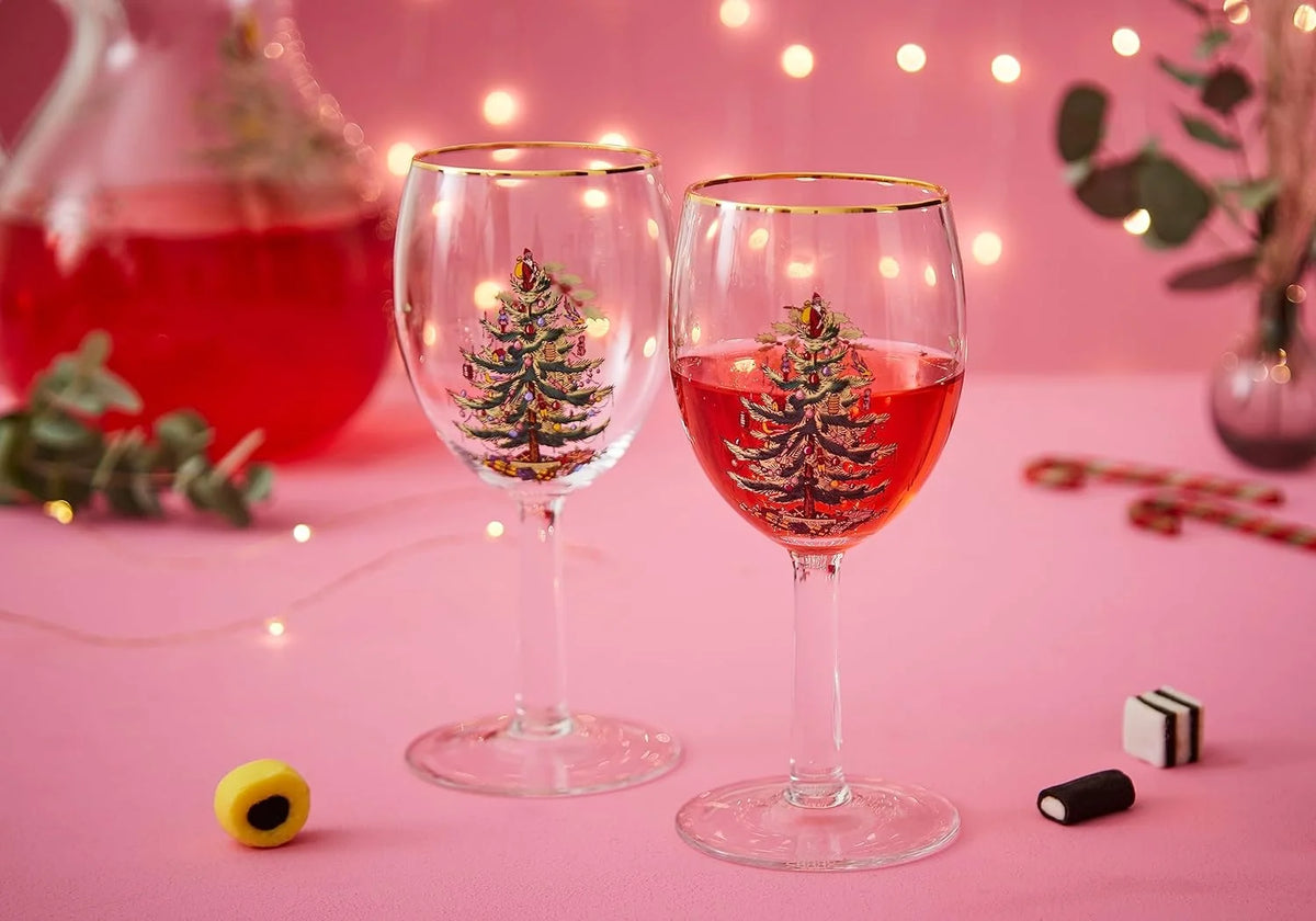 Set Of 4 Glass Wine Glasses E9176