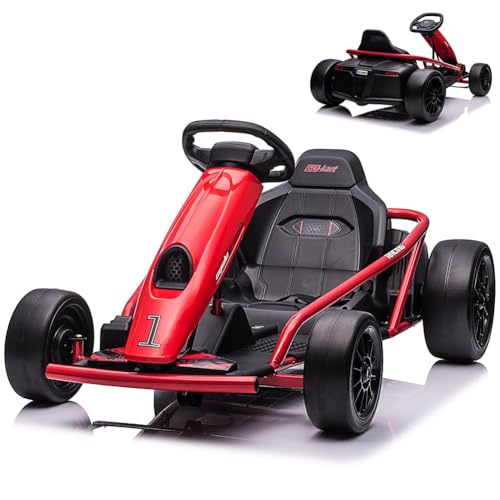 24V 9Ah Battery 300W*2 Motors 8MPH Drifting Go Kart White F269