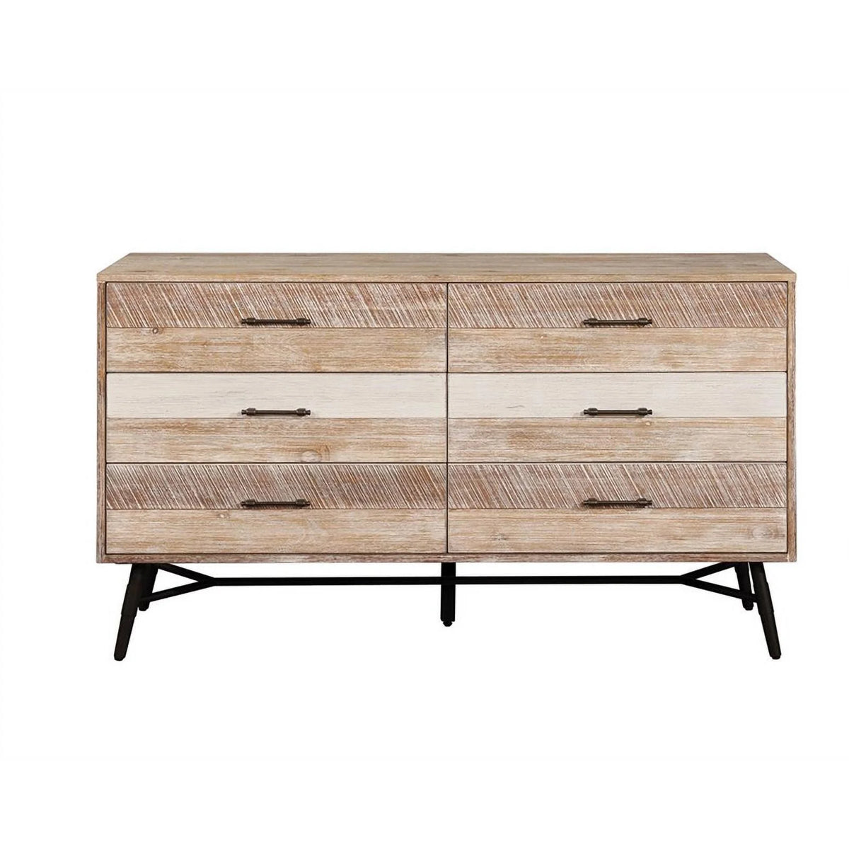 6 Drawer Farmhouse Wood Dresser D521535