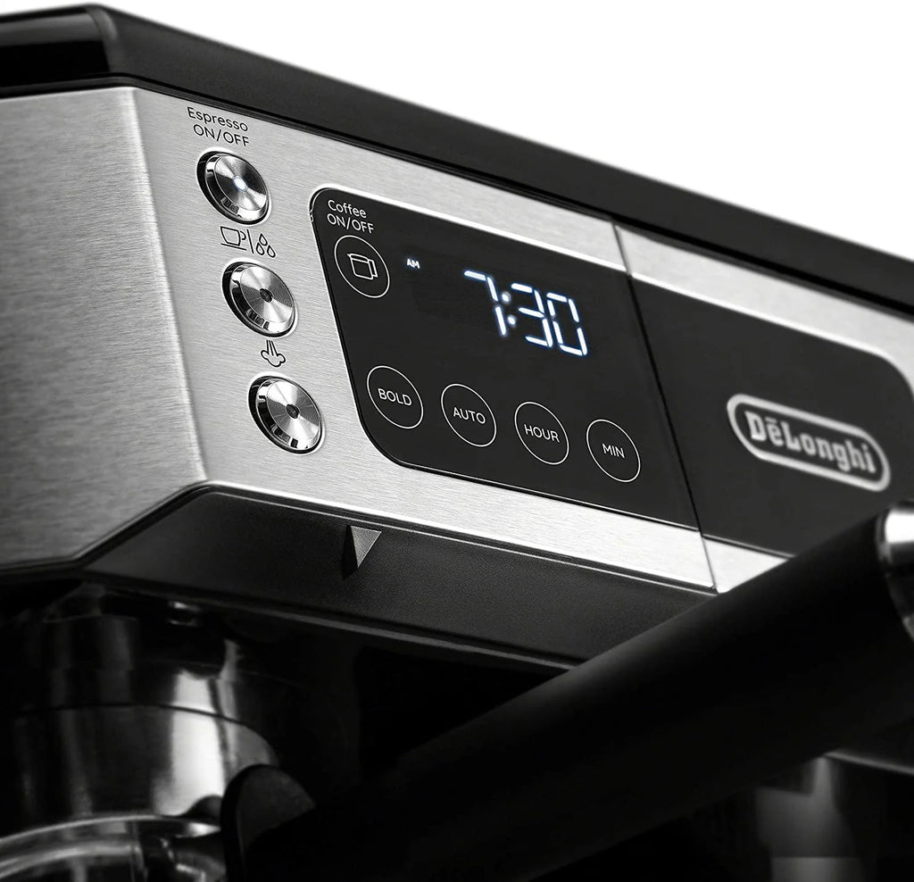 Combination Coffee Maker & Espresso Machine with Milk Frother and Glass Coffee Pot A61071