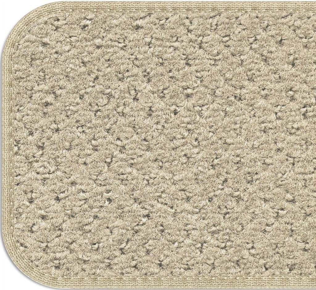 Set Of 15 Attachable Carpet Stair Treads And Matching Landing Rug K23784