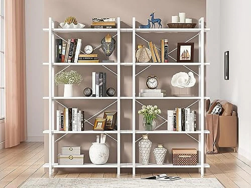 5 Tier Black Bookshelf Metal Frame S145180