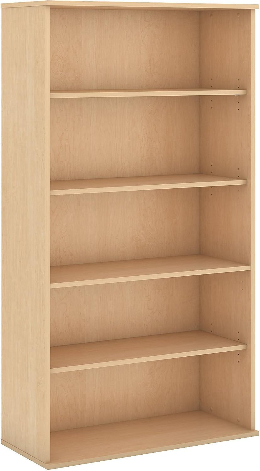 72H 5 Shelf Natural Maple Bookcase T53424