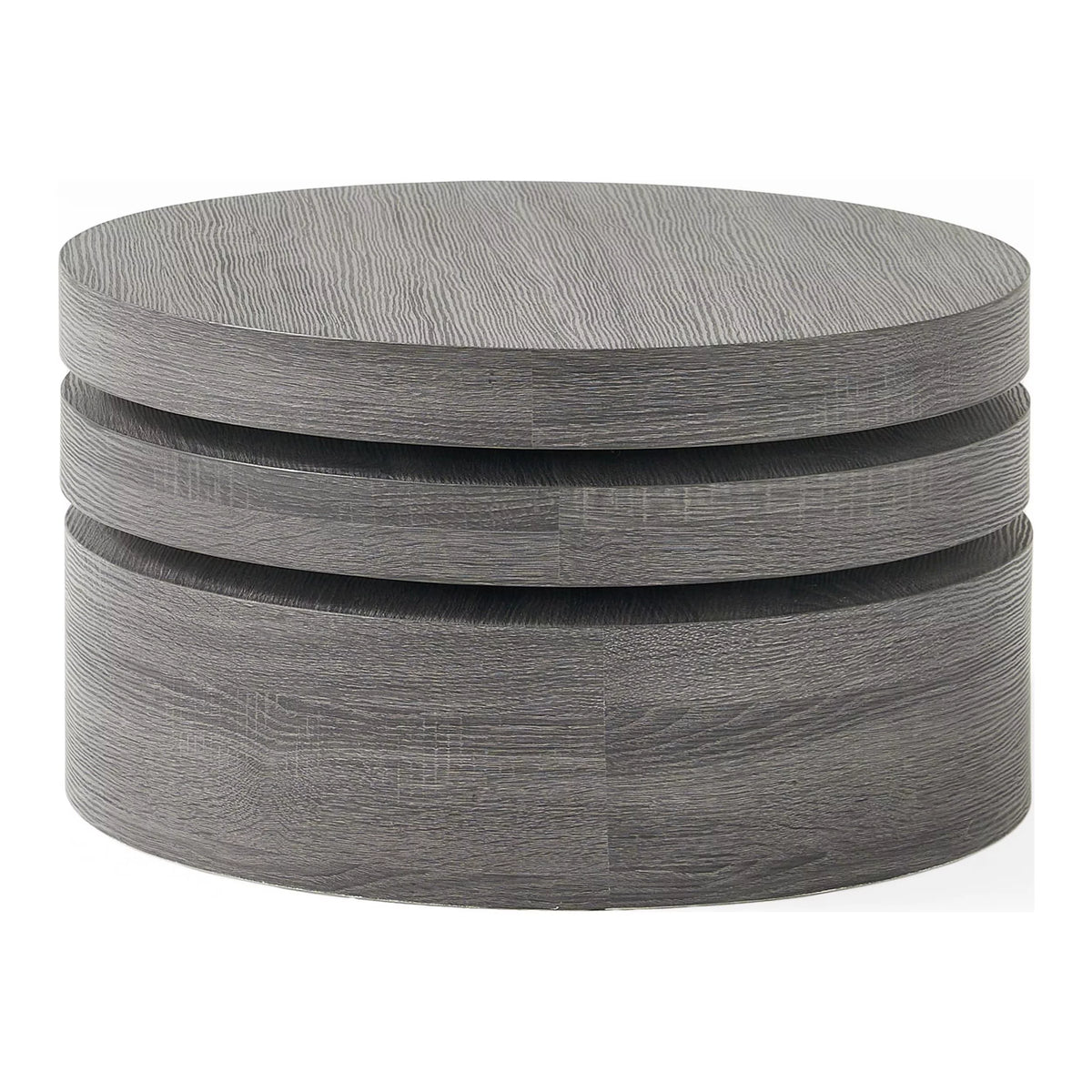 Black Rotatable Oval Coffee Table Z700941