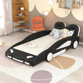 Twin Size Race Car-Shaped Platform Bed with Wheels R80104