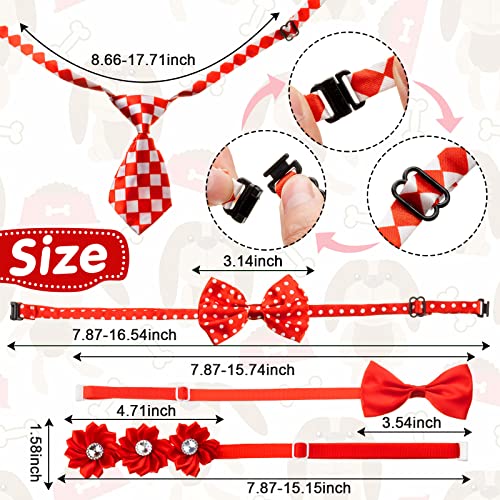 100 Pcs Adjustable Dog Ties Set W5971