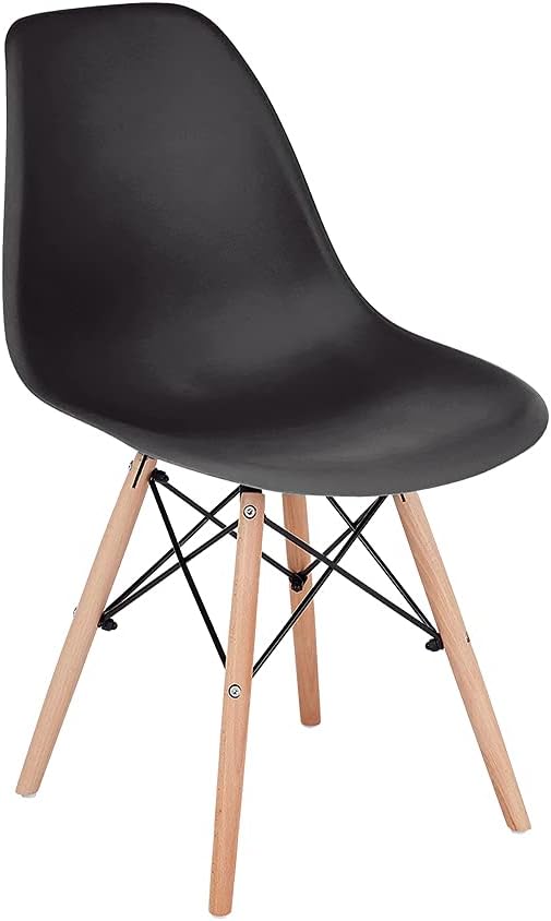 Beige Plastic Dining Chairs Set of 4 N911052