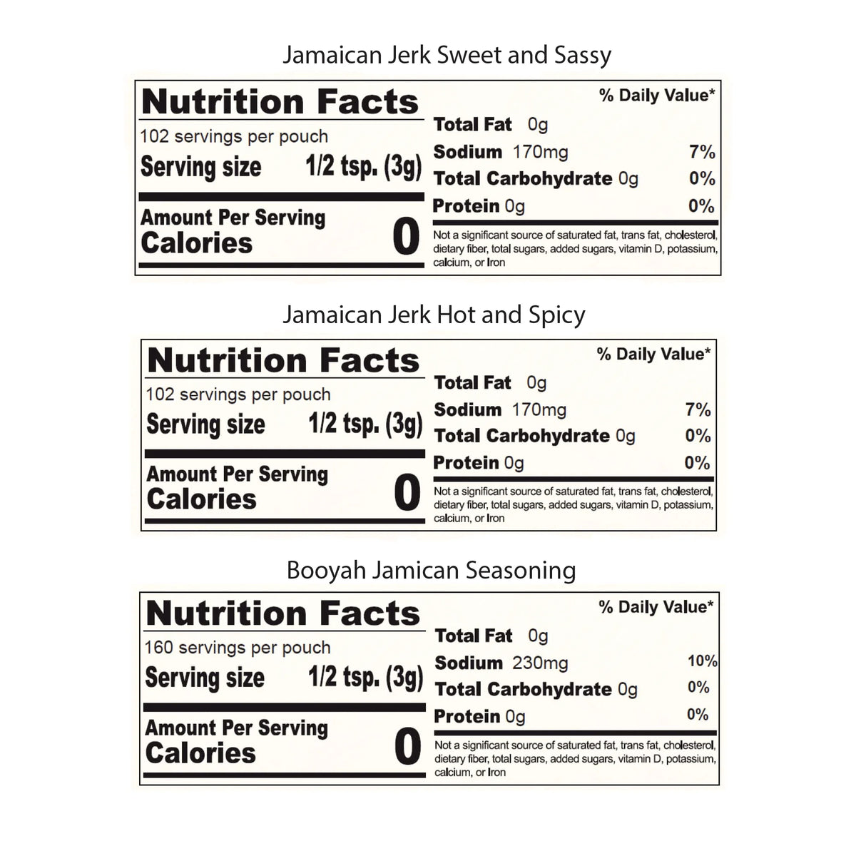 Jamaican Jerk Seasoning Wet Rub Marinade Sauce 3 Pack Z344511