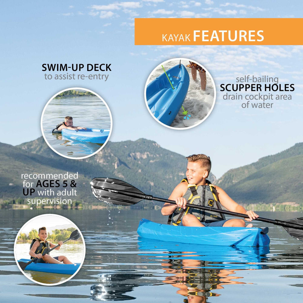 6 ft Youth Kayak Blue W887