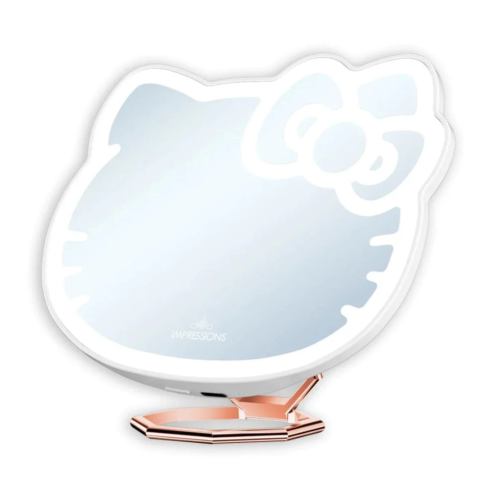 White 3x Magnifying Pocket Mirror with Stand E796