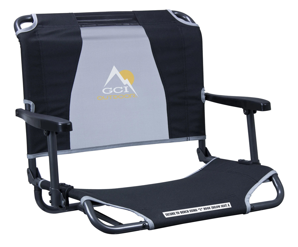 Folding Stadium Seat with Armrest, Red Z455372