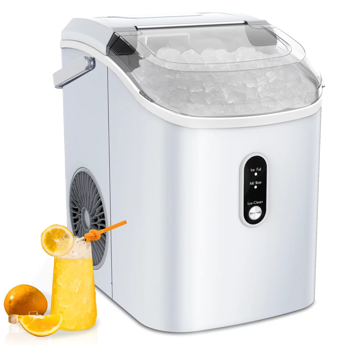 33lbs Countertop Nugget Ice Maker with Scoop E7166