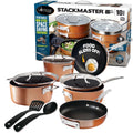 10 Pc Nonstick Copper Cookware Set A682