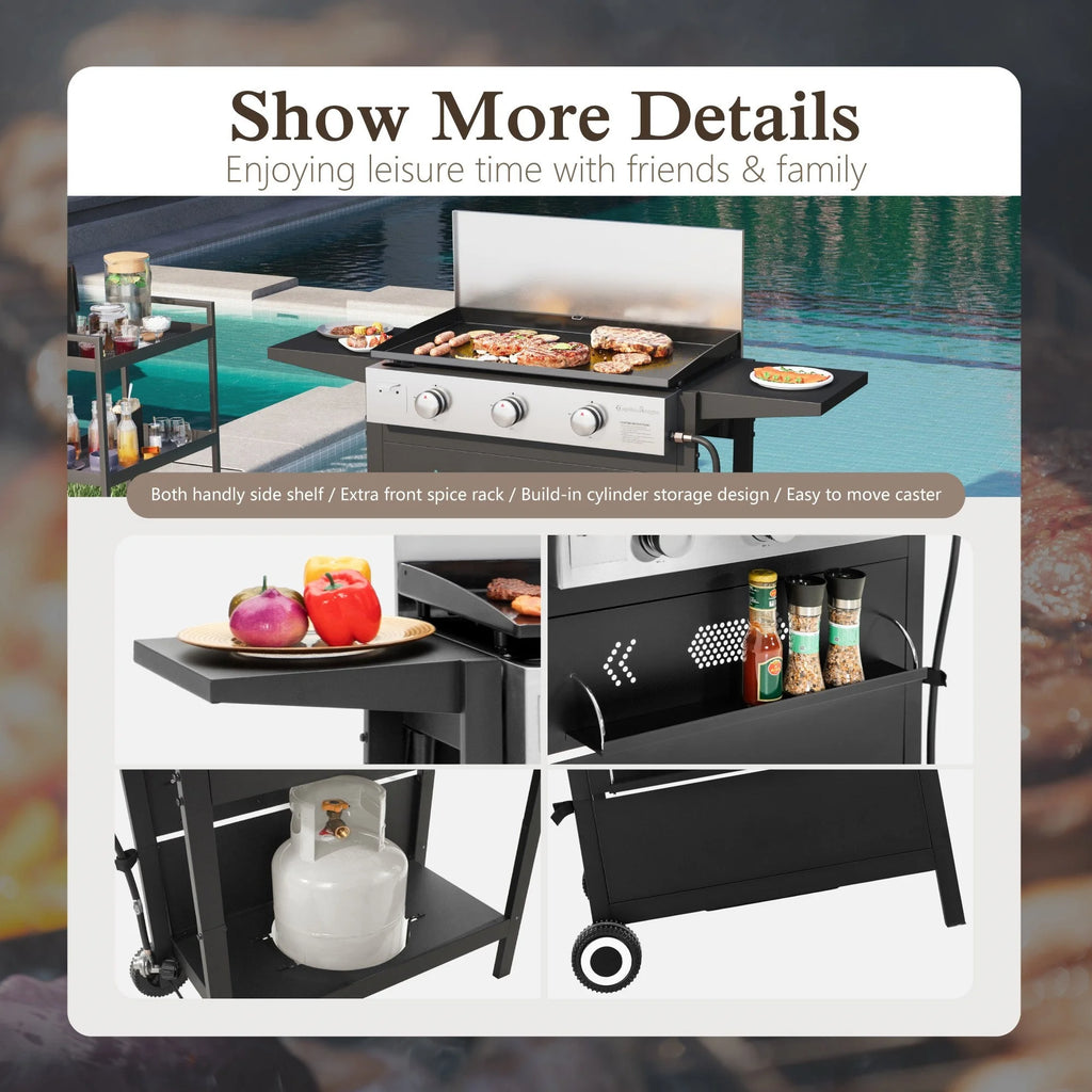 3-Burner Propane Gas Griddle O653449