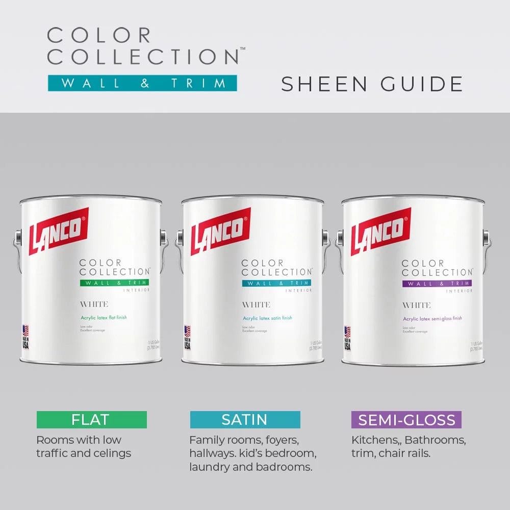 White Semi-Gloss Interior Wall & Trim Paint R497