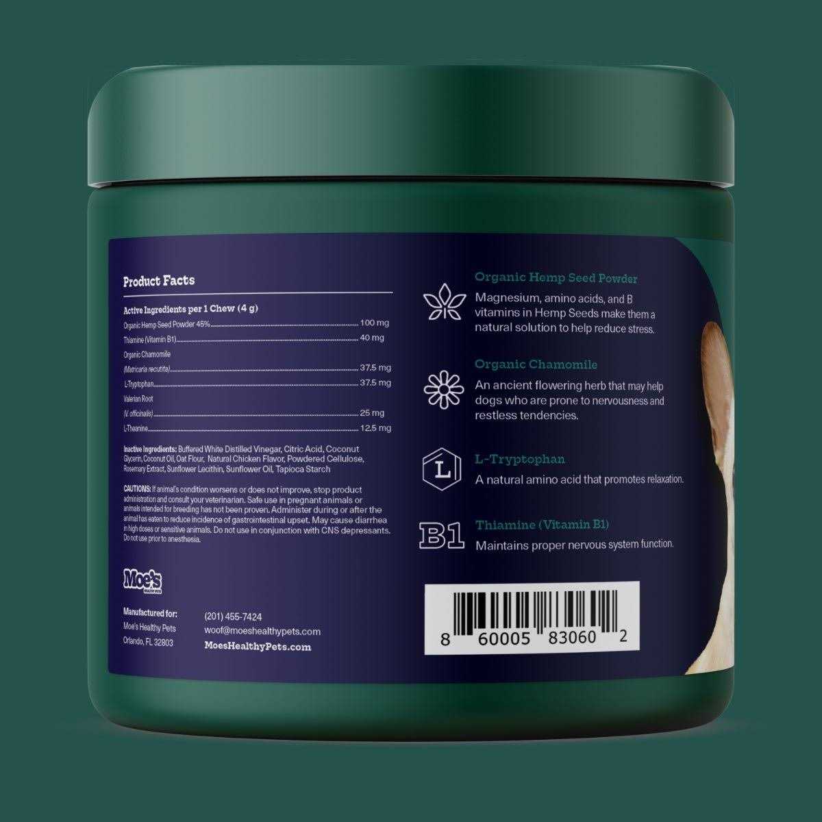 Hemp Calming Chews for Dogs Q428