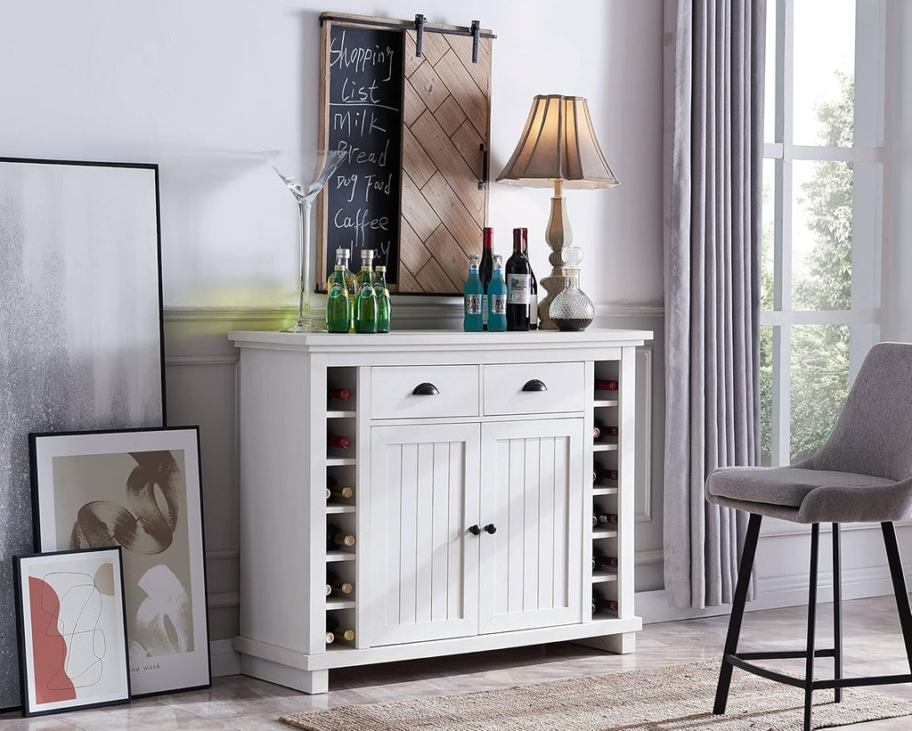 Charcoal Bar Cabinet with Stem Glass Placement X8527