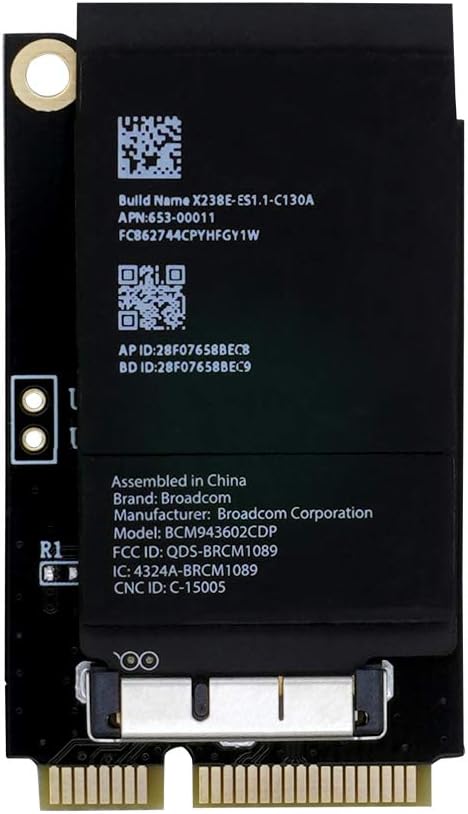 Mac Pro 2009-2012 802.11 A/B/G/N/AC Bluetooth 4.2 Upgrade Kit R6869