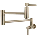 Brushed Nickel Wall Mounted Pot Filler Faucet W40186