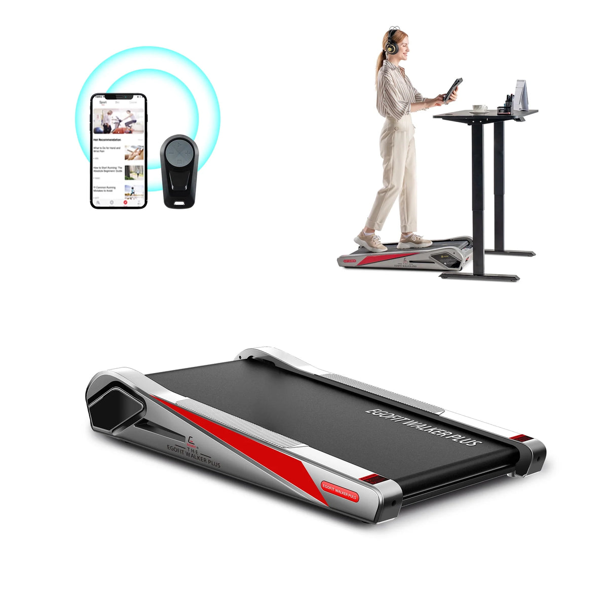 Under Desk Electric Walking Treadmill 2.0HP H8216