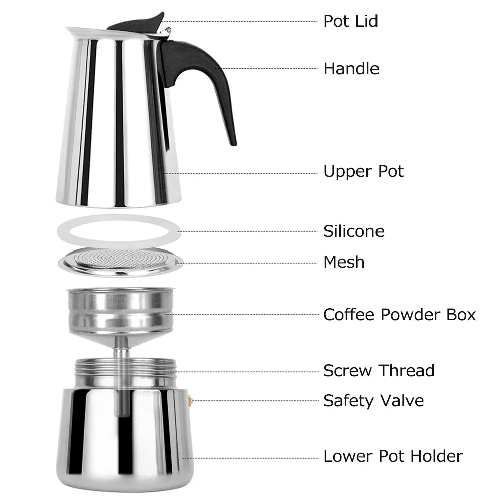 Electric Stainless Steel Coffee Maker A200429