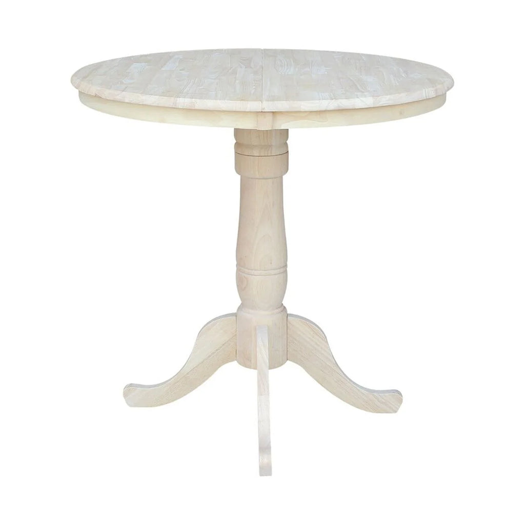 36" Round Counter Height Extension Table with 12" Leaf A4140