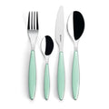 24-Piece Aqua Green Cutlery Set U91351