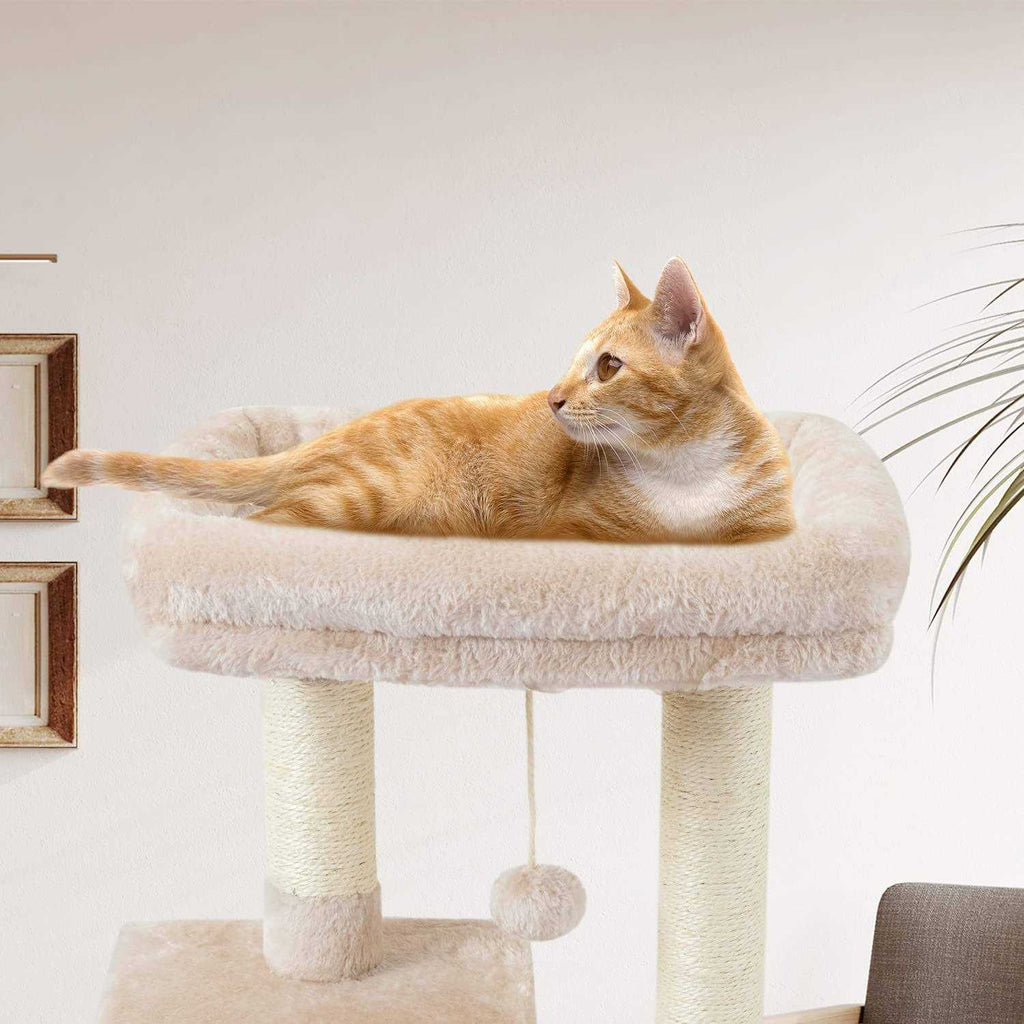 Cat Tree with Scratching Posts and Jump Platform H645