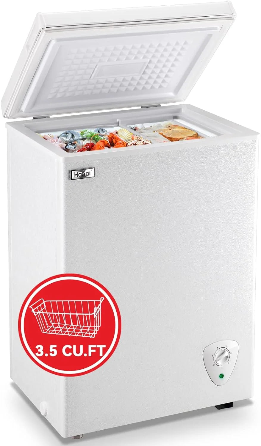 Small Chest Freezer with Storage Basket F279517
