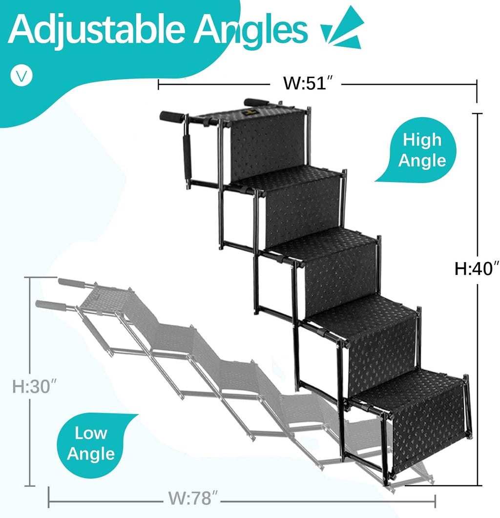 Folding Pet Stairs 5 Steps D642