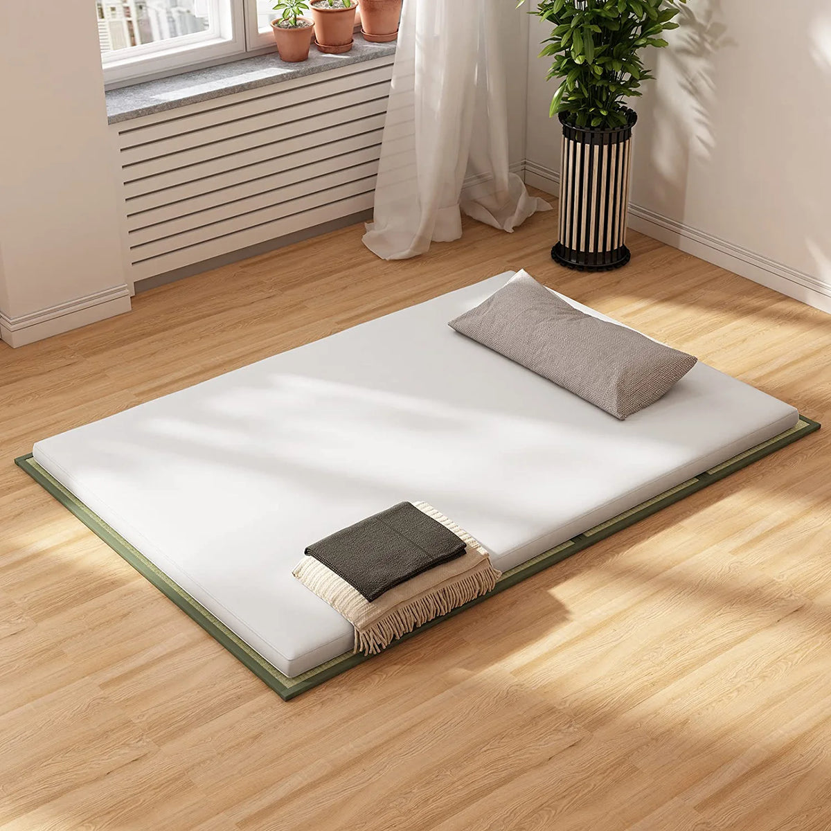 Full Size Natural Grass Tatami Floor Sleeping Mattress S223083