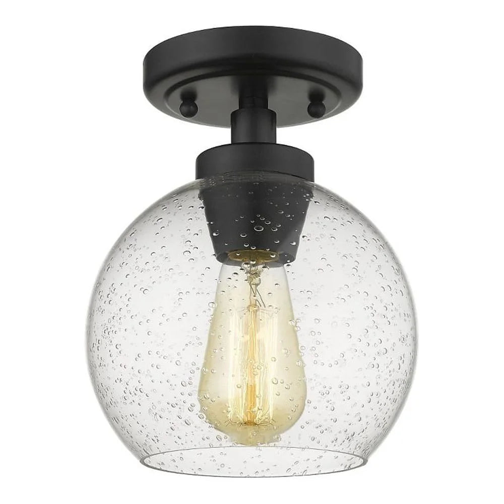 Flush Mount in Pewter with Clear Glass H448390