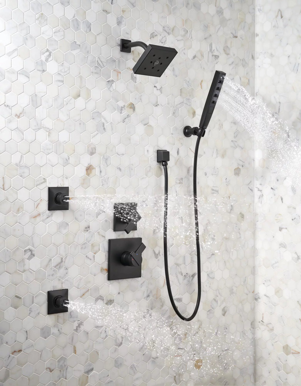 Black Multi Function Hand Shower P847