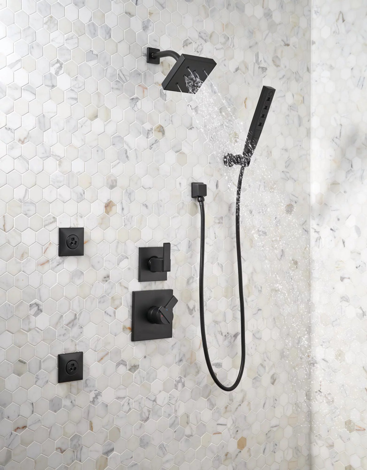 Black Multi Function Hand Shower P847