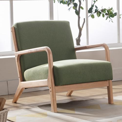 Beige Fabric Accent Chairs Set of 2 R4824