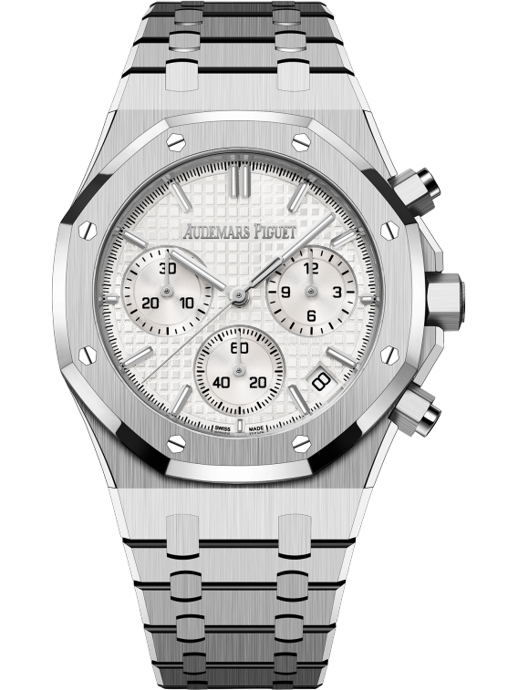 Silver-Toned Dial Chronograph 41mm N86285