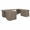 Height Adjustable U Shaped Executive Desk with Drawers O715784