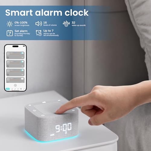 Sound Machine Alarm Clock with 32 Soothing Sounds B7389