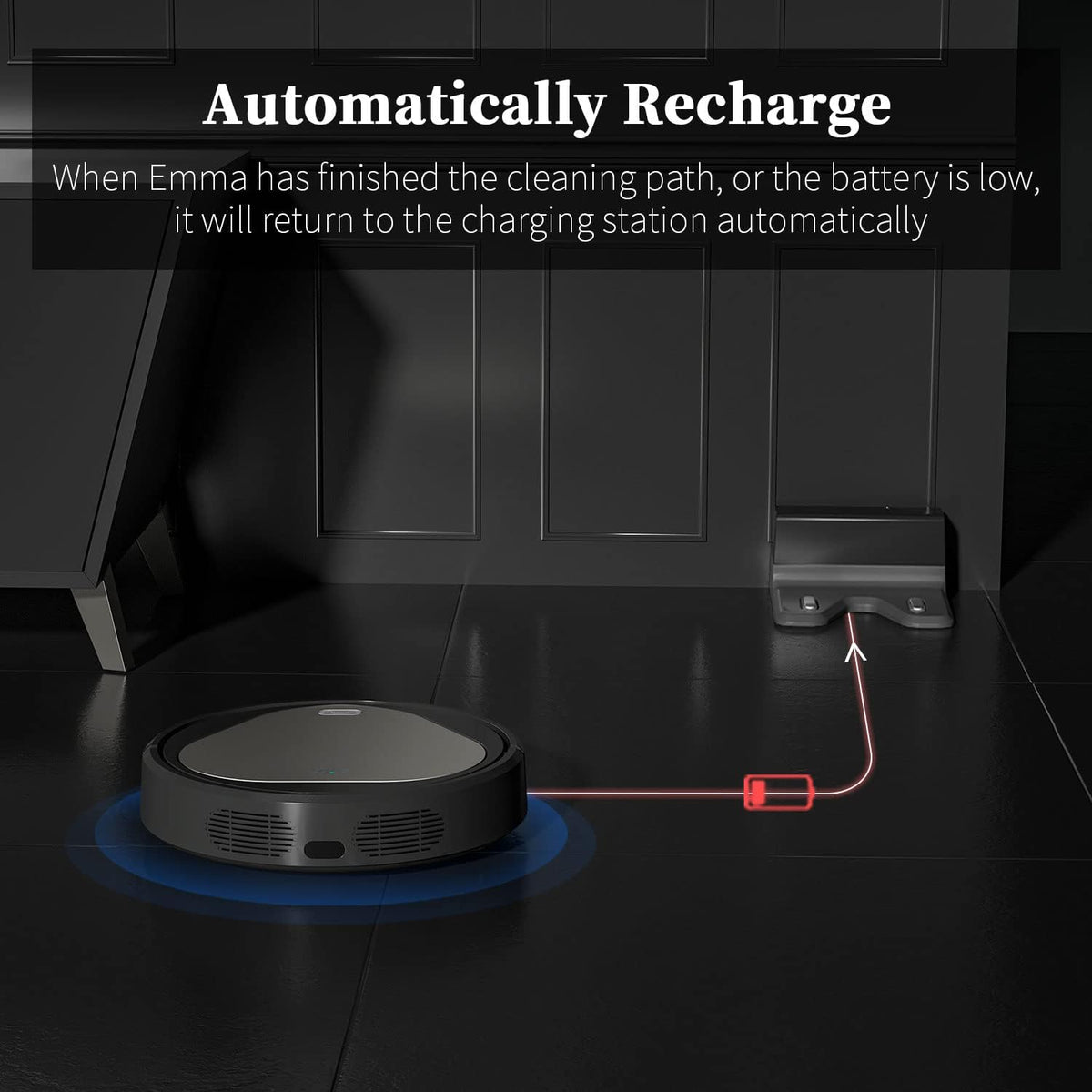 Robot Vacuum Cleaner 3000Pa Self-Charging Q39674