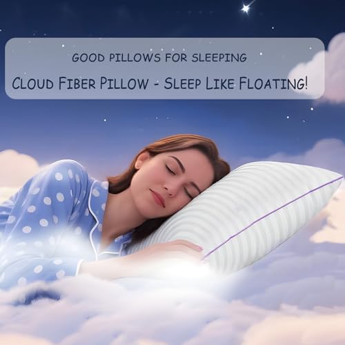 King Size Set of 2 Breathable Down Alternative Microfiber Pillows M74477